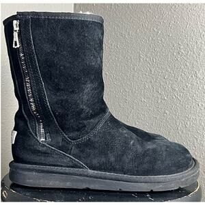 Ugg Boots MAYFAIRE Style #5116 Suede Sherpa Lined Side Zipper Size 7